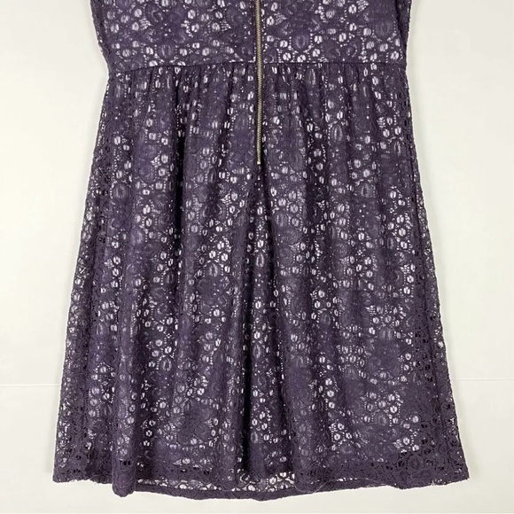 The Limited Lace Dress Womens 6 Purple Floral Sleeveless Mini Casual Party NWT - Picture 7 of 13